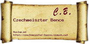 Czechmeiszter Bence névjegykártya